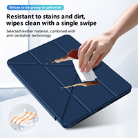 Housse de protection pour tablette en cuir détachable personnalisée, anti-salissure et anti-rayures, pour iPad (A16) 10e génération 11 pouces 2025 avec emplacement pour stylet