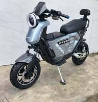 Scooter électrique pour adultes, vélo électrique tout-terrain avec cadre en acier carbone, vélo électrique pour trajets urbains avec grand coffre de rangement