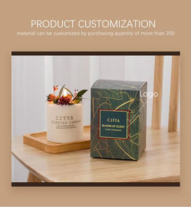 2025 럭셔리 100% 소이 왁스 향초 발렌타인 데이 가정 장식 아름다운 날 꽃과 과일 아로마 향초 - Product Image 6