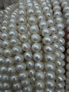 Perlas Cultivadas de Agua Dulce Naturales Blancas de 6mm 8mm 10mm 12mm, Cuentas Redondas de Perlas de Agua Dulce para Fabricación de Joyería - Product Image 4
