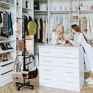 4 Tier <strong>Display</strong> Rack Movable Jewelry <strong>Keychain</strong> <strong>Display</strong> <strong>Stands</strong> for Vendor Events Floor Rack for Store <strong>Display</strong> - Product Image 6