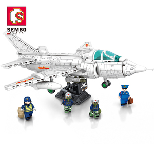 Sembo Block 202157 679 pièces Q-5 Fighter Warfare Soldier Series Avion modèle Briques Jouets militaires Blocs de construction Ensembles Jouets pour garçons - Product Image 1