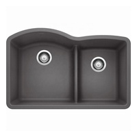 Évier en granit Composite à double bol de cuisine populaire évier en quartz Composite populaire monotrou sans robinet