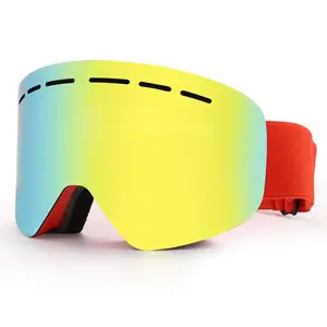 Tùy chỉnh từ không khung thiết kế tuyết Kính Hubo tùy chỉnh nhà sản xuất trượt tuyết kính thông gió Mens Snowboard Goggle