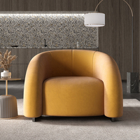 Fauteuil de salon classique de luxe en cuir PU pour appartement et salle à manger - Conception modulaire pliable