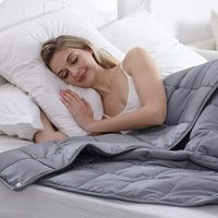 Couverture lestée ChamXue avec billes de verre, couverture de sieste unie, style européen et américain, vente en gros exclusive
