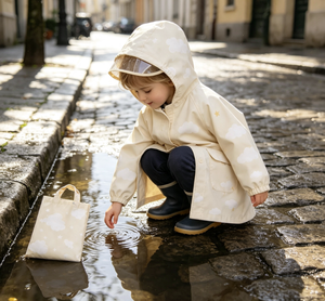 Giacca Antipioggia per Bambini con Cappuccio in Poliestere, Visiera Trasparente, Impermeabile 10000mm, Leggera e Traspirante, per Esterni, OEM - Product Image 4