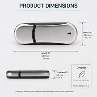 Clé USB 2.0 personnalisée en forme d'arachide, en aluminium, 8 Go-64 Go, nouvelle pour les cadeaux promotionnels d'entreprise