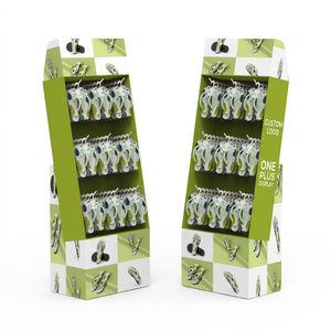 Exhibidores de Cartón Plegables y Autoportantes para Calzado, Ecológicos y Personalizados, con Ganchos para Zapatos, para Promoción de <span class=keywords><strong>Zapatillas</strong></span> - Product Image 1