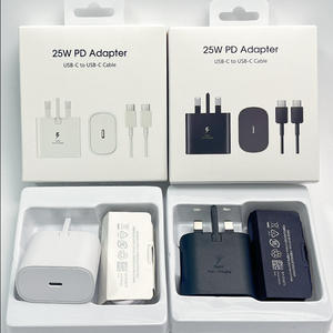 Chargeur mural USB C 25W, chargeur super rapide 25W pour Samsung, prise US EU UK, câble C vers C, adaptateur de voyage Type C - Product Image 6