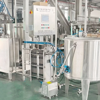 Ligne de production complète de tofu aux œufs : machine de traitement du tofu pour le mélange, le remplissage, la scellage et la cuisson des liquides
