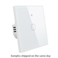 Interrupteur intelligent Wifi Tuya 1/2/3/4 Gang Interrupteur tactile sans fil neutre Interrupteurs muraux pour la commande vocale Alexa Google
