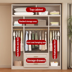 Muebles de Dormitorio, <span class=keywords><strong>Armario</strong></span> de Diseño de Lujo con 4 Puertas, Precio de Mayoreo, Excelente <span class=keywords><strong>Armario</strong></span> de <span class=keywords><strong>Esquina</strong></span> de Madera Personalizado para Mujer - Product Image 3