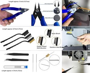124 pezzi accessori per stampa <span class=keywords><strong>3D</strong></span> con borsa degli attrezzi per modellatore stampante <span class=keywords><strong>3D</strong></span> strumenti base diversi Kit pulizia ugello di stampa <span class=keywords><strong>3D</strong></span> - Product Image 3