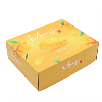 Boîte cadeau premium pour cerises, emballage sur mesure, carton pliable de luxe avec plateau intérieur pour la livraison et les cadeaux de cerises fraîches