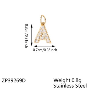 HOVANCI Stainless Steel PVD Gold Plated Cuban Chain <strong>Bracelet</strong> <strong>with</strong> 26 Alphabet <strong>Initial</strong> Link and Necklace Waterproof for Gift - Product Image 4