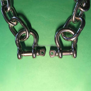 Cadena de ancla corta al por mayor de 7 mm (1/4") DIN766, cadena de eslabones soldados de acero inoxidable 316 con grilletes - Product Image 6