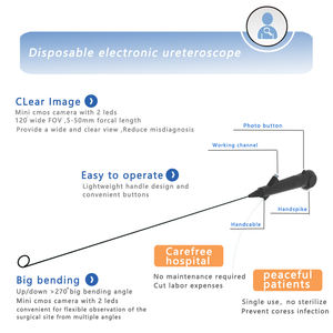 Équipement d'urologie flexible, endoscope médical, urétéroscope vidéo, prix d'usine, capteurs d'image et de caméra - Product Image 3