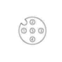 Connecteurs de câblage automobile, indice de protection IP67, type IEC, boîtier en laiton et nickel, 4A 250V