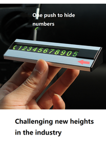 Voiture lumineuse carte de stationnement temporaire style de voiture numéro de téléphone carte plaque numéro de téléphone autocollant de stationnement voiture Auto accessoires - Product Image 4