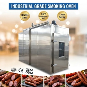 <span class=keywords><strong>Fumoir</strong></span> à saucisses automatique professionnel en acier inoxydable 304 certifié CE, machine à fumer la viande à haute efficacité - Product Image 1