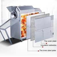 Roterende Mout Brander Droog Fruit Rooster Automatische Specerij Pinda Geroosterde Sesam Sojabonenmachine Te Koop