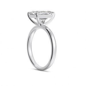 Bague de Fiançailles et de Promesse pour Femme Dylam, Style Classique, Bijoux Fins, Argent 925 de Qualité Supérieure, Zircon Cubique 5A Rectangulaire 4.0ct - Product Image 2