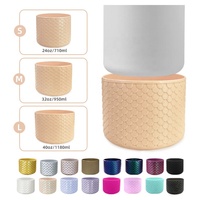 Bottes en silicone texturées Dragon Sirène, protections inférieures en silicone pour bouteilles d'eau de 24oz, 32oz, 40oz