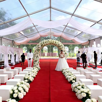 Tente de chapiteau de fête de mariage bâche transparente pour les mariages en plein air, les événements, les fêtes, de haute qualité, robuste, support personnalisé