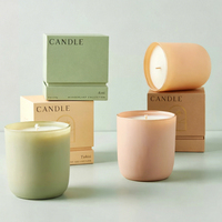 Boîte d'emballage de bougie parfumée personnalisée, boîte d'emballage de bougie carrée vide de luxe, boîte d'emballage de bougie en papier rigide, boîte cadeau avec insert