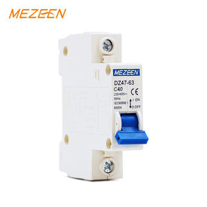 Оптовая продажа, китайская фабрика, 1 полюс 40 ампер, медный C45 mcb DZ47-63 1P, мини-автоматический выключатель - Product Image 2