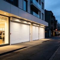 Porte à enroulement automatique en aluminium de style chinois moderne de haute qualité, volet roulant électrique en métal