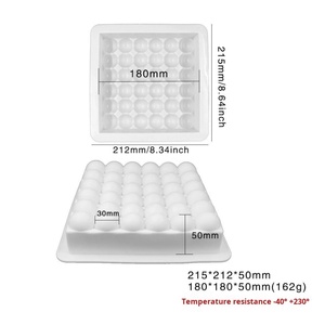 Molde de silicona TangChu para pastel de burbujas semicircular, molde francés para mousse, molde DIY para fondant, molde para pastel de chiffon y pan - Product Image 2