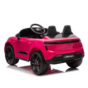 Auto Eléctrico para Niños Porsche <span class=keywords><strong>Macan</strong></span> Rosa de 2 Plazas con Licencia OEM Personalizada, Auto Eléctrico con Control Remoto de Cuatro Ruedas para Niños Porsche - Product Image 4