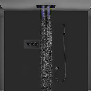 ก๊อกน้ำหัวฝักบัวเรนชาวเวอร์มัลติฟังก์ชั่น,ก๊อกน้ำสำหรับอาบน้ำควบคุมอุณหภูมิหลากสีติดตั้งง่าย - Product Image 5