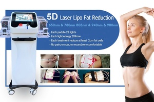 Chuyên nghiệp đứng 5D Lipo Laser cơ thể Giảm Béo Lipo miếng giảm cân Cellulite loại bỏ chất béo thu nhỏ thiết bị tiêm lipolysis - Product Image 5