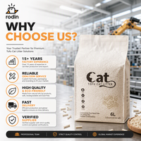 Litière pour chat en tofu de qualité supérieure, 1,0 mm - 4,0 mm, conception personnalisée, agglomération rapide, faible dispersion, sable de soja biodégradable pour