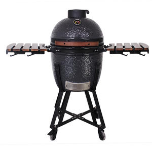 SEB <span class=keywords><strong>KAMADO</strong></span> Grille à oeufs de 18 pouces en céramique Charbon de bois Délicieux <span class=keywords><strong>Barbecue</strong></span> de jardin avec table d'appoint mobile - Product Image 2