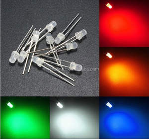 Juhong Super Flux RGB LED Diodo 2 pines 3mm Blanco difuso <span class=keywords><strong>lechoso</strong></span> Muestra gratis - Product Image 1