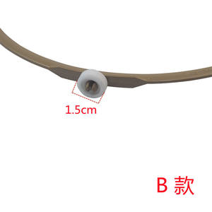 Plato Giratorio de Vidrio para Horno Microondas, 22.3cm de Diámetro Exterior, Plástico Resistente, Uso Doméstico - Product Image 2