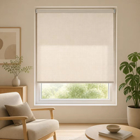 Stores enrouleurs manuels sur mesure en polyester, semi-occultants et filtrant la lumière, pour la maison et le bureau