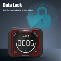 UNI-T LM320D LM320E LM320F Inclinometer Laser Digital Pengukur Sudut Akurasi 0.2 Pengukuran Sudut Absolut dan Relatif Magnetik OEM