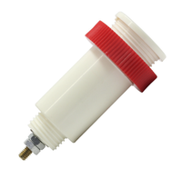 Prise femelle banane haute tension en laiton nickelé ABS avec trou intérieur en forme de croix pour applications audio et vidéo