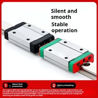 Rail de guidage linéaire miniature en acier inoxydable de haute précision Hofujng MGN15H, bloc coulissant à roulement pour machine CNC axes X Y Z
