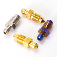 Vis de vidange d'huile et d'échappement en alliage de titane TC4 M10 M8 M7 M6 pour moto, compatibles avec les vis de purge de cylindre Carberry / Brembo