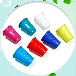 Custom Colored Eco-Friendly Durable Disposable PP <strong>Plastic</strong> 16oz Party <strong>Cups</strong> with Brand Logo Red Bar <strong>Cup</strong> - Product Image 2