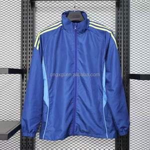 मेक्स सॉकर जैकेट आउटडोर विंडप्रूफ लंबी जिपर जैकेट नायलॉन ट्रैकसूट विंडब्रेकर जैकेट प्रीमियम फुटबॉल प्रशिक्षण स्पोर्ट्स। - Product Image 2