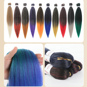 <span class=keywords><strong>Extensiones</strong></span> de ganchillo para cabello africano, trenza fácil, cabello trenzado sintético preestirado, ombré, 2022 - Product Image 4