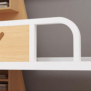 Dubbel Ijzeren Stalen Houten Stapelbed Hoge Lage Niveaus Stalen Stapelbed Voor Jeugdherberg Ziekenhuis Appartement Resort Hotel - Product Image 5