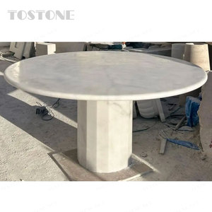 <span class=keywords><strong>Mesa</strong></span> Redonda de Mármol Natural Directo de Fábrica Tostone con Base Resistente para Espacios de <span class=keywords><strong>Comedor</strong></span> Modernos y Elegantes, Diseño de Interiores - Product Image 4